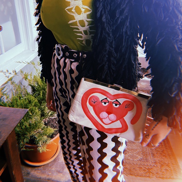 ✿ Pink Panther Vintage Purse ✿ - Picture 4 of 5